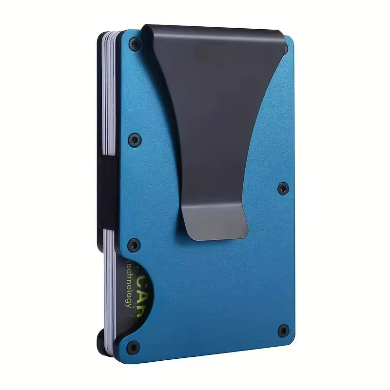 Portefeuille minimaliste mince avec blocage RFID pour hommes – Portefeuille léger, durable et compac