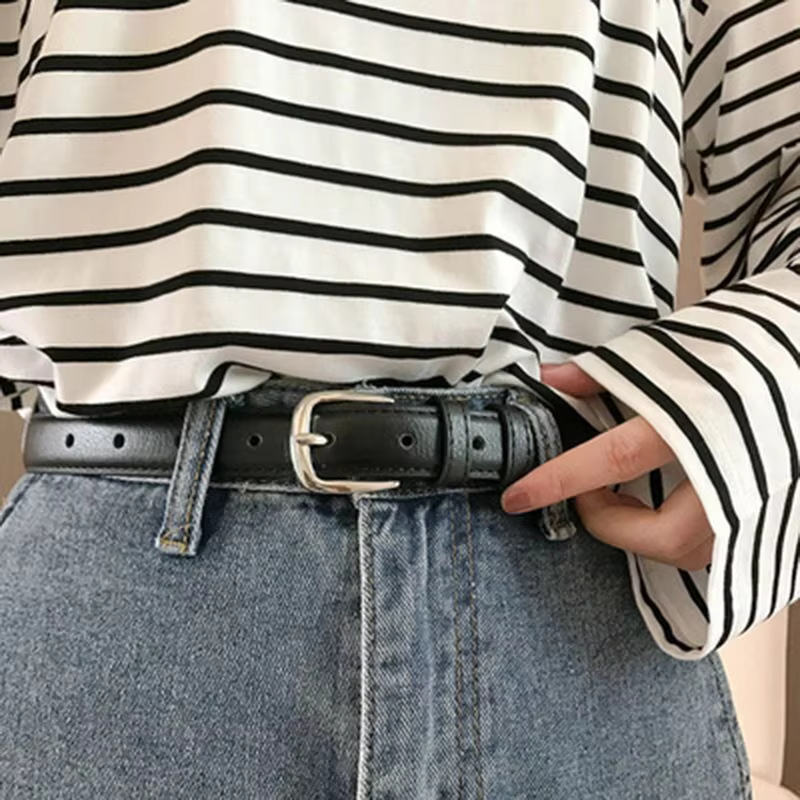 Ceinture pour femme, 1 pièce, mode simple et polyvalente, authentique, de haute qualité, tendance, s