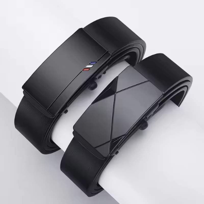 Ceinture à boucle automatique pour homme, élégante, pour costume d'affaires, ceinture décontractée d
