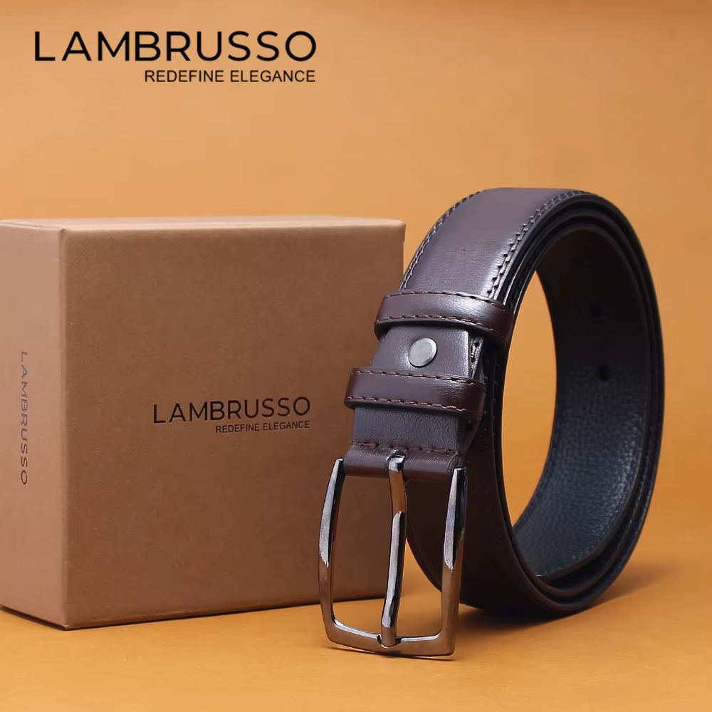 Ceintures pour hommes LAMBRUSSO, ceinture décontractée tendance, boucle en alliage, ceintures à cliq
