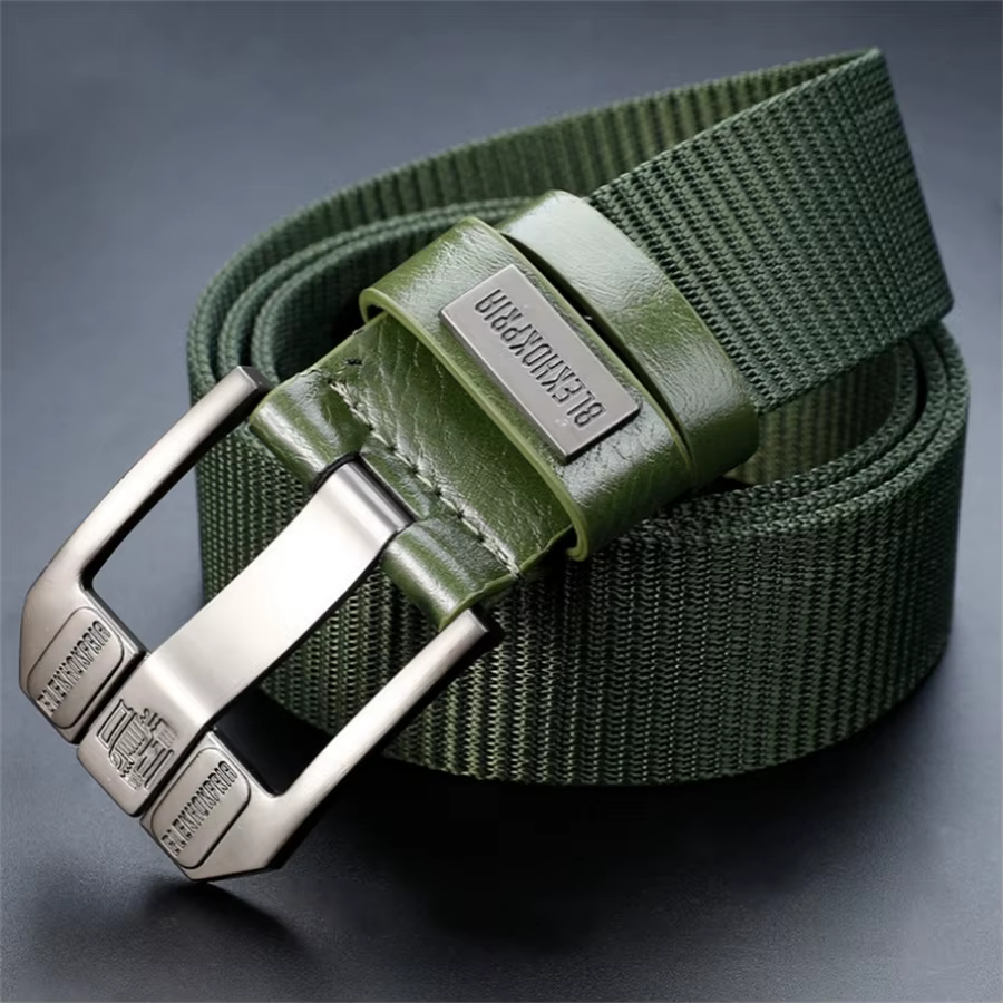 Ceinture à boucle ardillon pour hommes, ceinture en toile, ceinture en Nylon à la mode, ceinture en