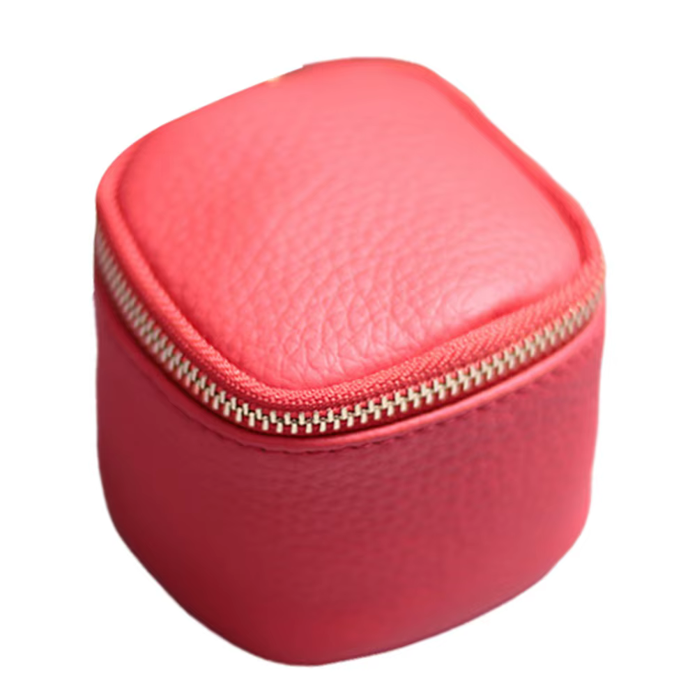 Petite trousse de toilette en cuir PU, forme carrée, étanche, porte-monnaie, design portable, mini t