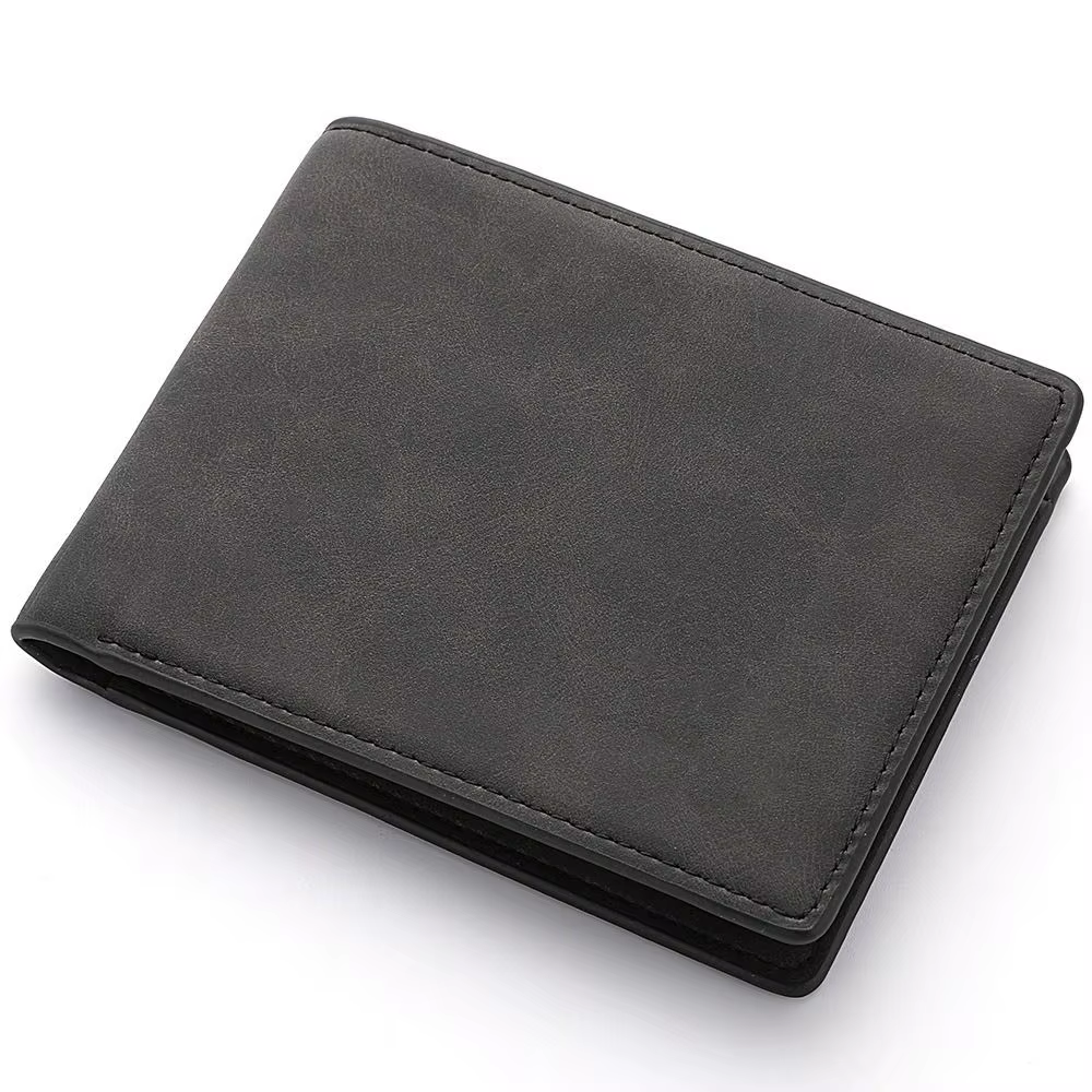 Portefeuille multi-cartes pour hommes, porte-monnaie pliable de grande capacité, porte-monnaie court