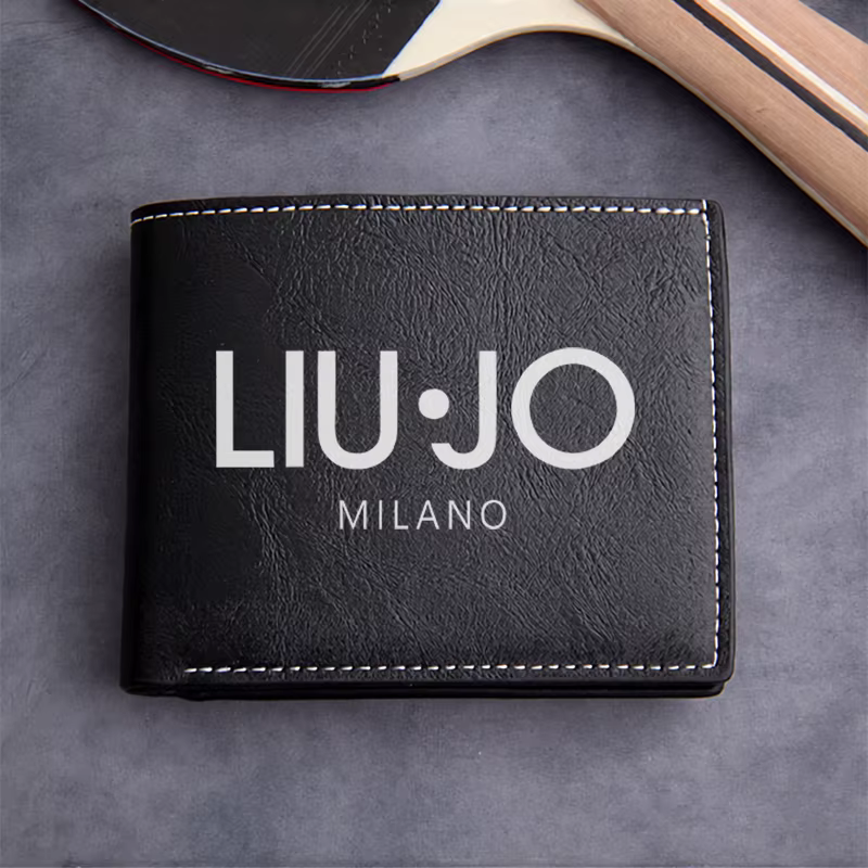 Portefeuille en cuir PU de qualité supérieure LIU JO MILANO, design minimaliste, léger, durable, sty