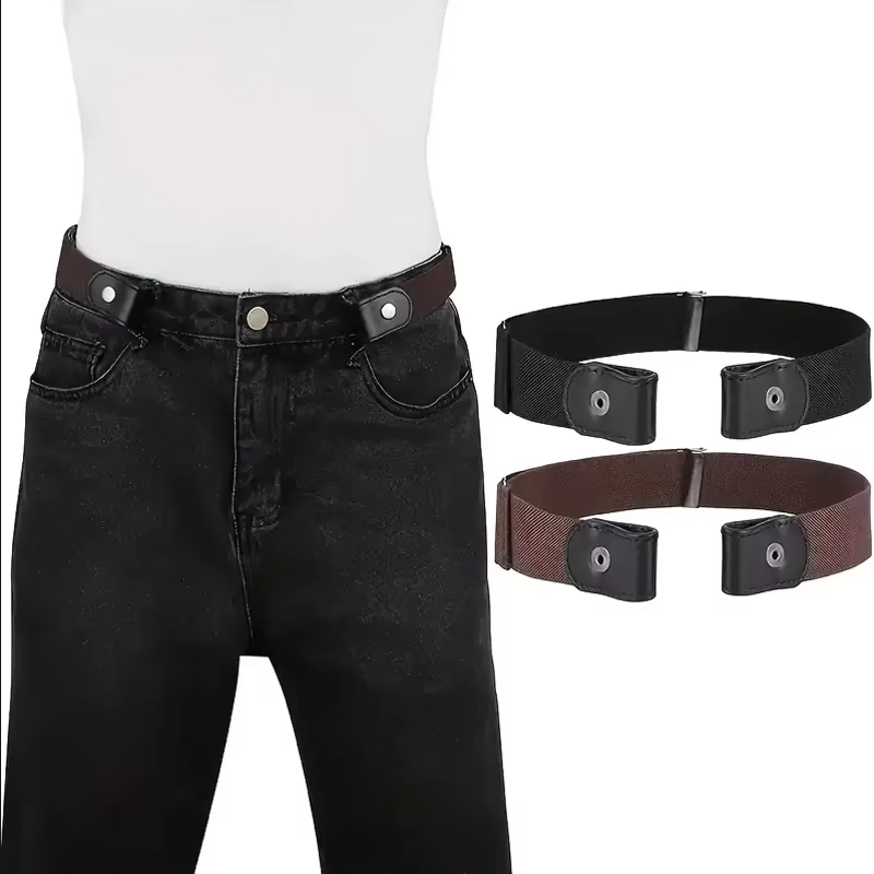 Ceinture élastique Invisible sans trace, ceinture pour femmes, pantalons en jean, ceinture élastique