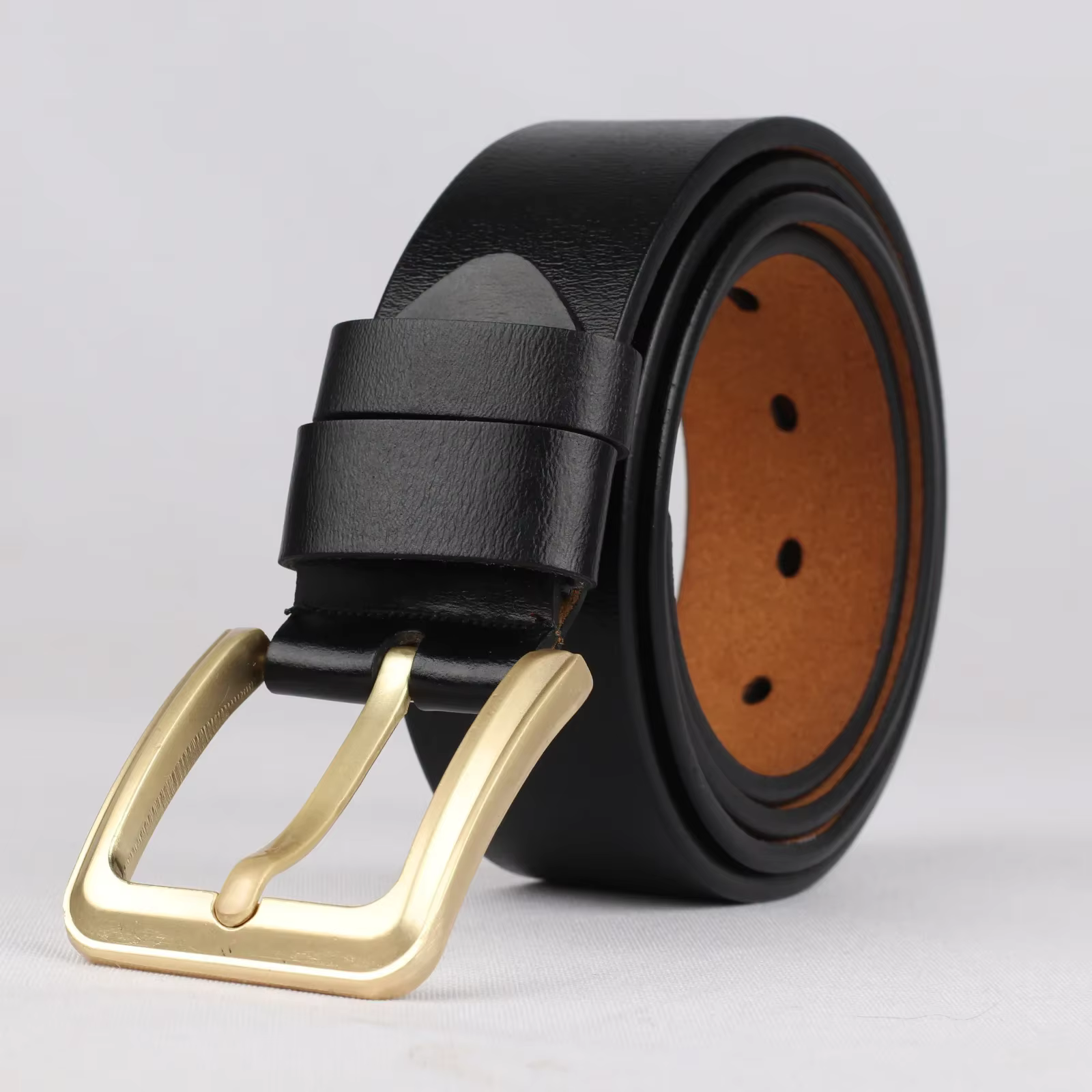 Ceinture en cuir de vachette véritable pour femmes et hommes, sangle de taille, grande taille, grand