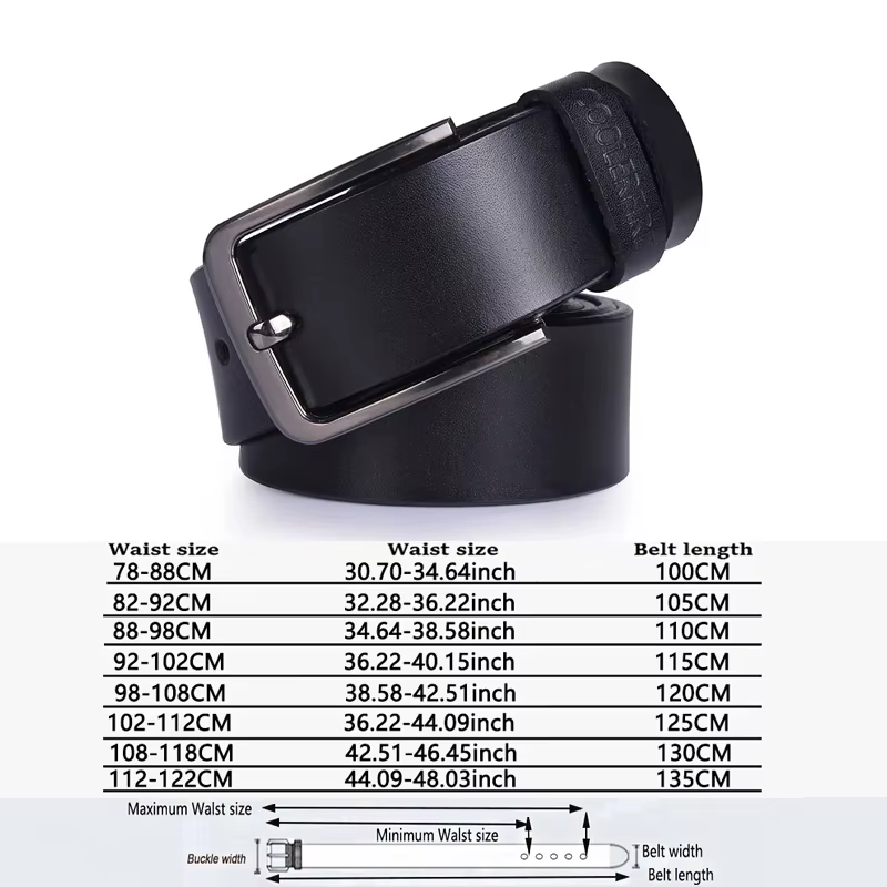 Ceinture de pantalon pour hommes ceintures en cuir noir ceintures de taille de créateur ceinture déc