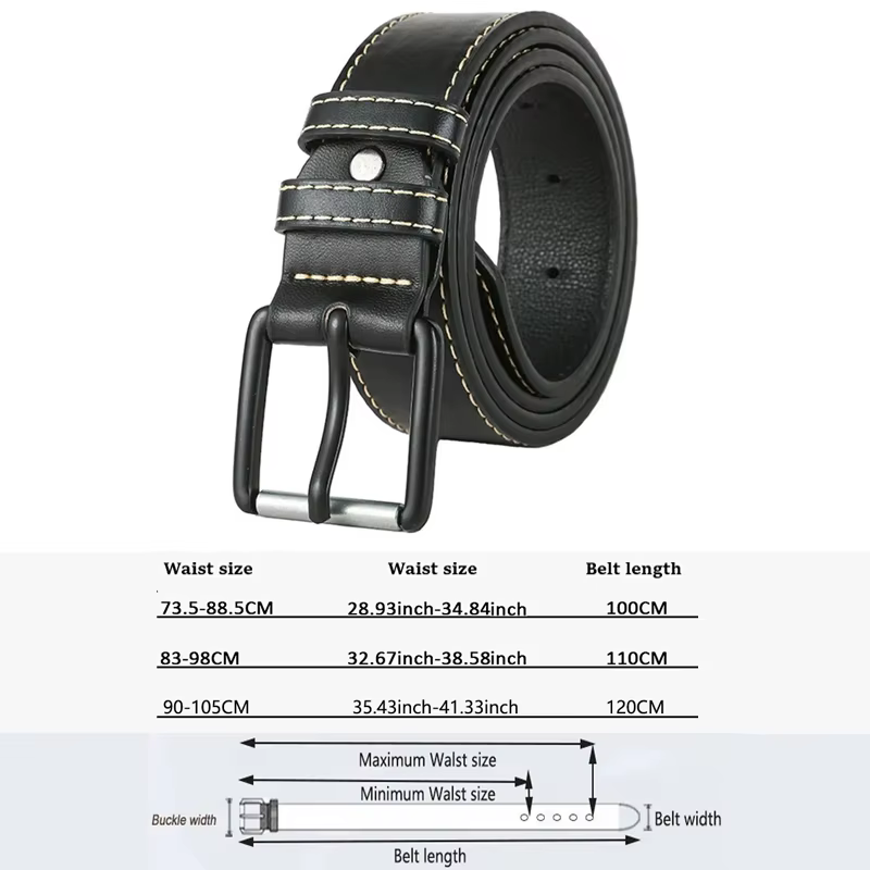 Ceinture pour hommes, ceinture simple, mode, marque de luxe, ceinture en cuir de haute qualité, cein