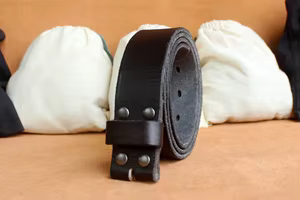 Sogefimen ceinture pour hommes sans boucle une pièce ceintures en cuir pleine fleur pour hommes jean