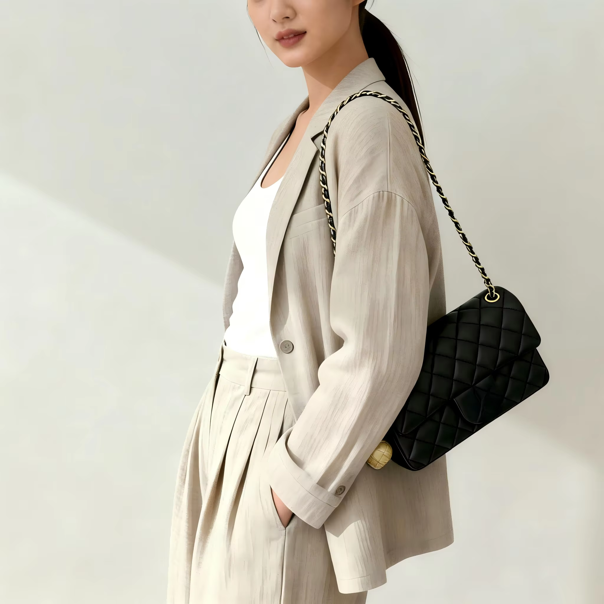 Sac à bandoulière à chaîne pour femme, sac à main mignon pour tous les jours, parfait pour les rende