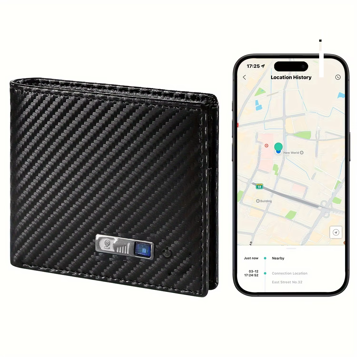 Smart Men Wallet Finder gps Tracker Portefeuille pour hommes cadeau Hommes Papa Cadeau d'anniversair