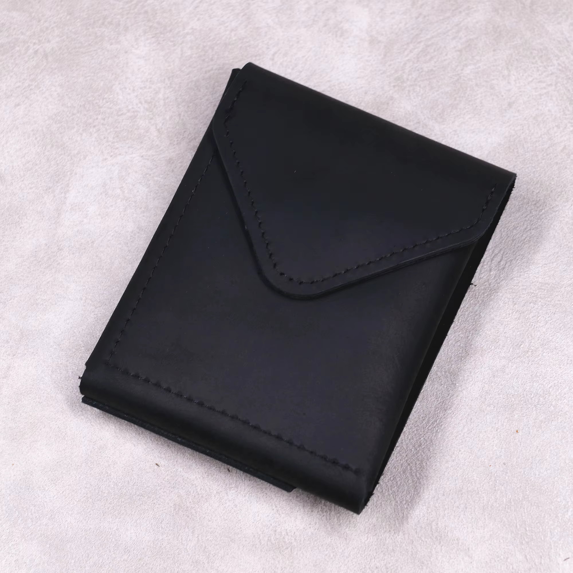 Portefeuille en cuir véritable pour hommes, style vintage, en cuir de vache, fin, avec porte-cartes