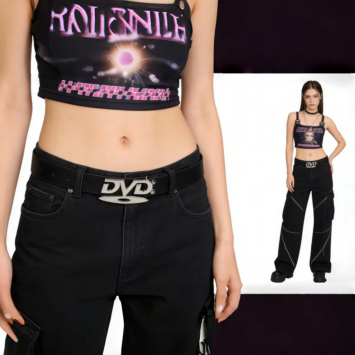 Ceinture pour femme en cuir avec boucle anglaise, design nostalgique, nouvelle collection, idéale po