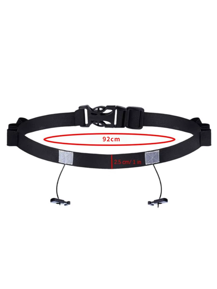 Ceinture de course en plein air, ceinture porte-dossard réfléchissante pour marathon, porte-dossard