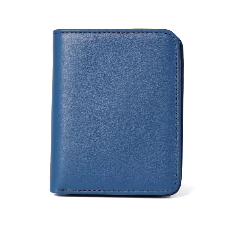 Portefeuille mince hommes en cuir véritable portefeuille de poche mince pour hommes sac à main court