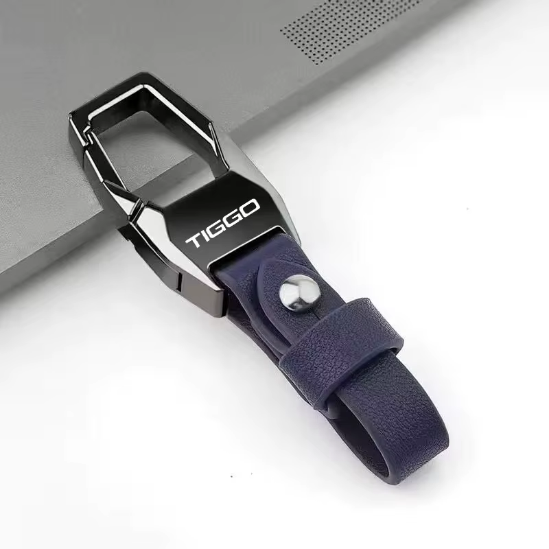 Porte-clés de voiture en cuir de luxe, pour CHERY TIGGO 3 4 5 7 PRO 8, lanière, cadeau