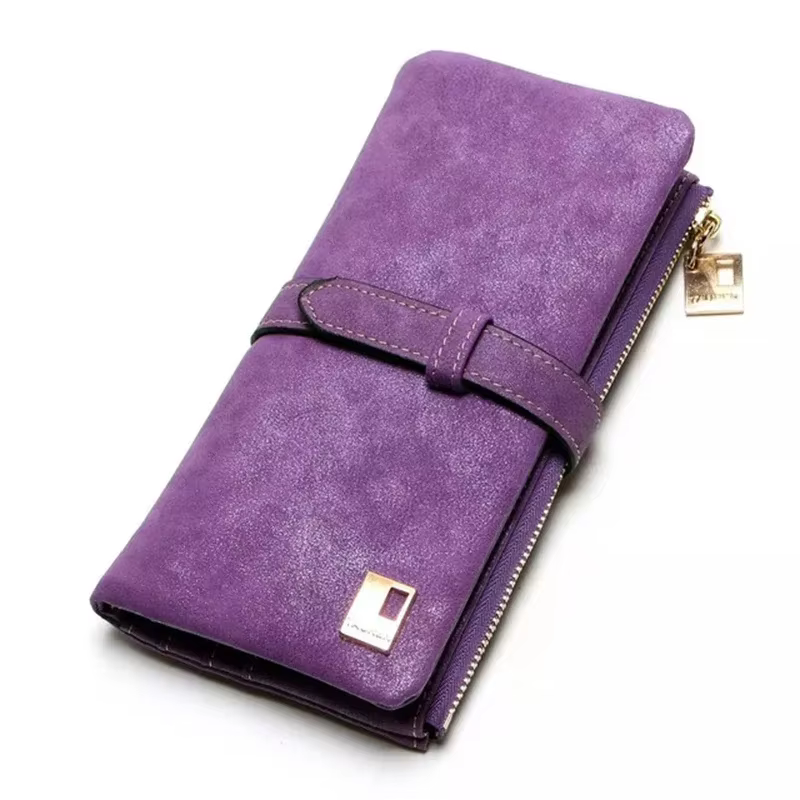 Nouveau Portefeuille Long de Luxe pour Femme, Pochette Multi-cartes, Porte-monnaie Multifonctionnel,