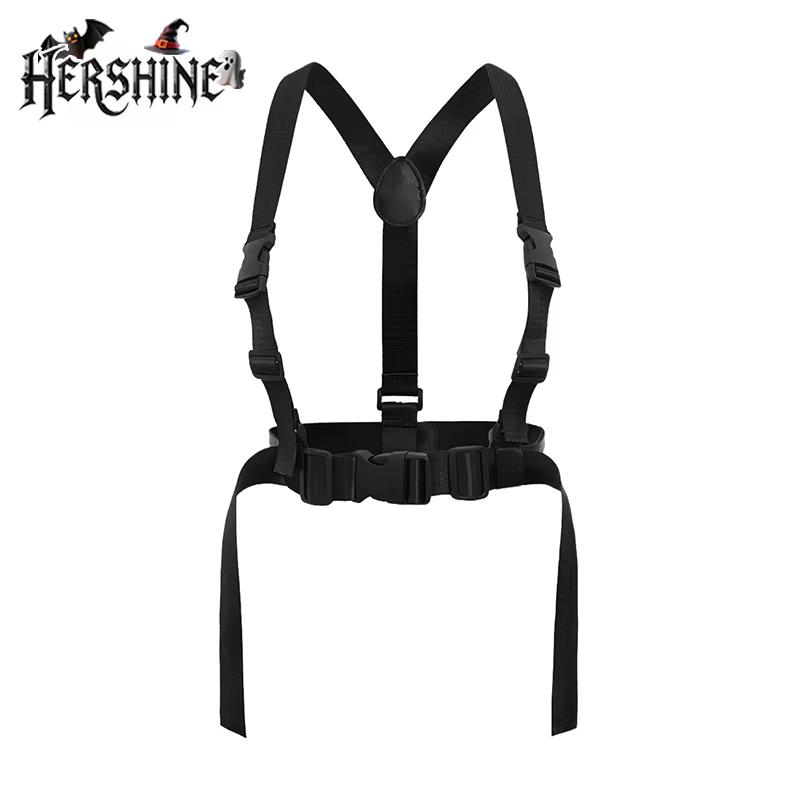 HERSHINE Ceinture en toile à double bandoulière pour femme, à la mode et sexy, réglable, style gothi