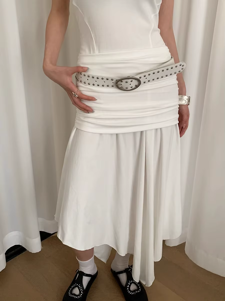 Ceinture à rivets bohème pour femmes, nouveau Design haut de gamme, Niche avec robe, tendance Y2K, 2