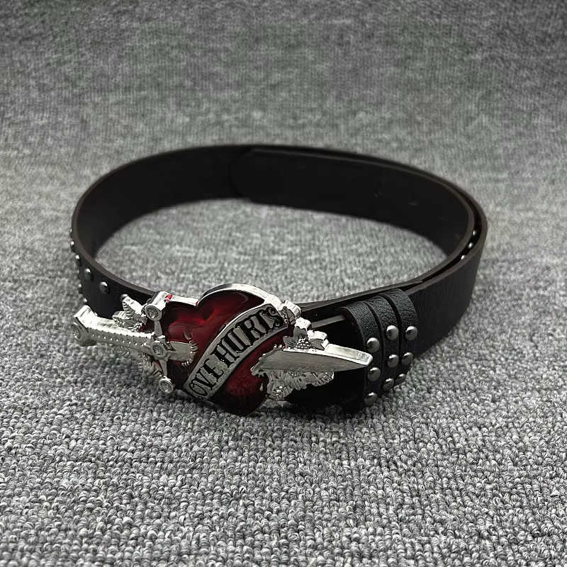 Ceinture de style Y2K pour femmes, accessoire de mode rétro streetwear avec design réglable pour jea