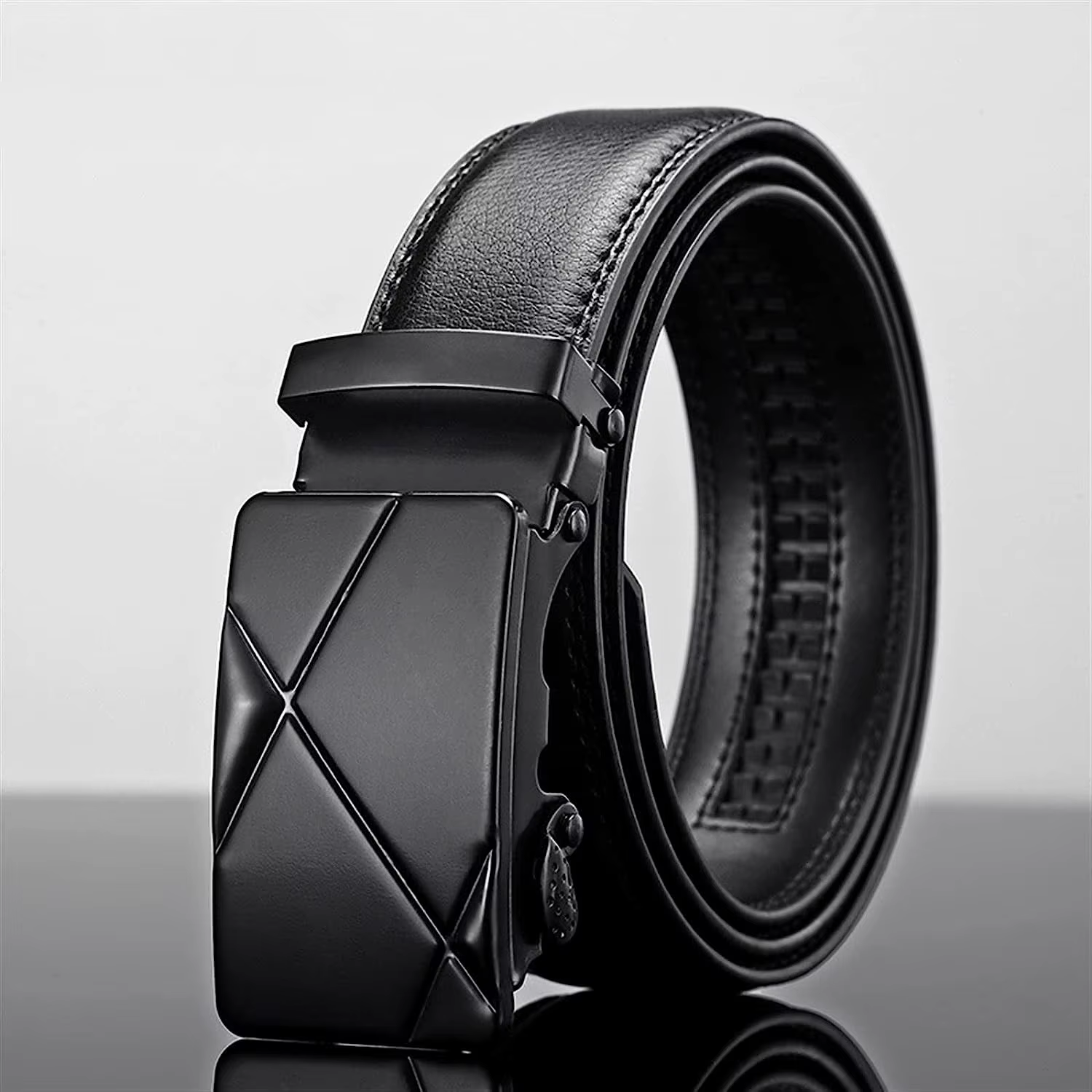 Ceinture en cuir pour hommes, boucle automatique en métal, marque de haute qualité, ceintures de lux