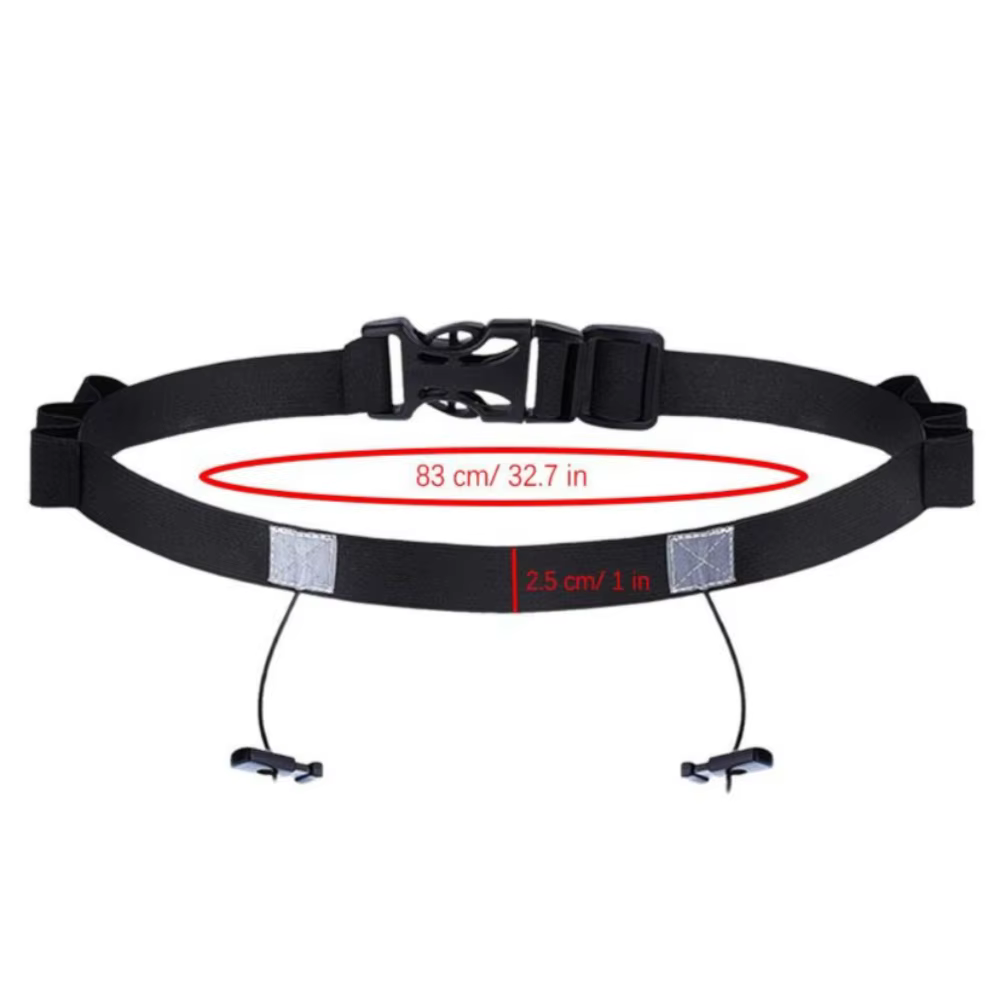 Ceinture de course en plein air, ceinture porte-dossard pour marathon, accessoires de fitness pour l