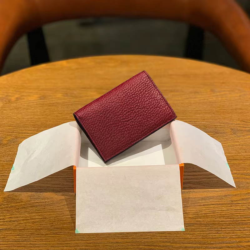Portefeuille de ramassage réel avec un Design luxueux, portefeuille de cartes unisexe Ultra-fin pour