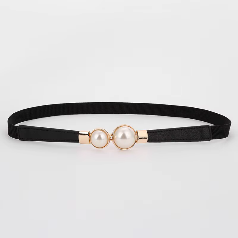 Ceinture de taille fine à breloque rétro élégante pour robe, accessoire de taille à Double boucle en