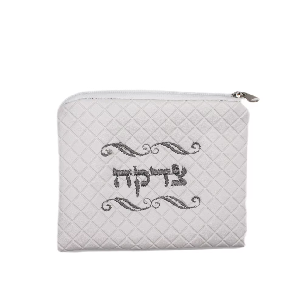 Porte-monnaie en tissu suédé, Mini-sac en tissu brodé hébreu, David de star
