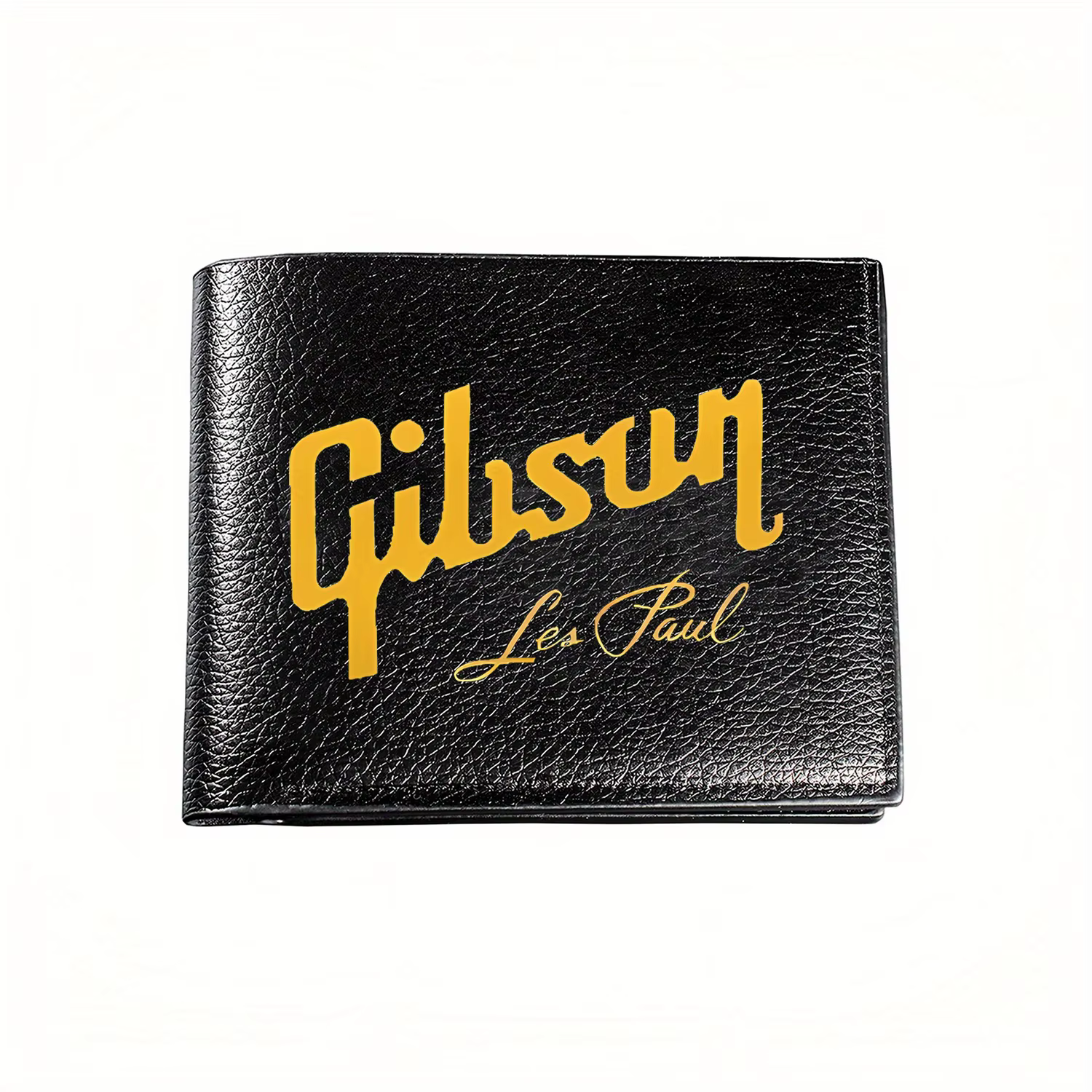 Portefeuille avec logo de guitare Gibson Les Paul : portefeuille d'affaires pour hommes, décontracté
