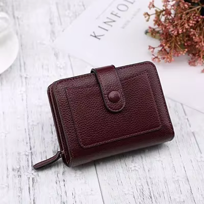 Femmes portefeuilles 2024 nouvelle marque de luxe rouge noir petit Mini porte-monnaie moraillon port