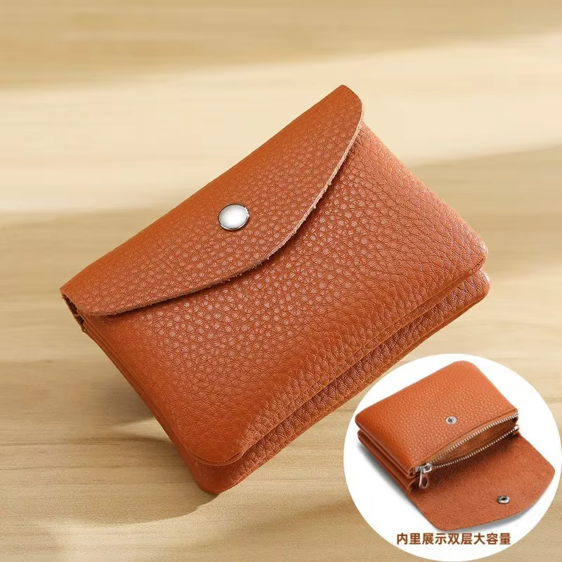 Portefeuilles Vintage en cuir de vache, porte-cartes, pochette, petit porte-monnaie pour hommes et f