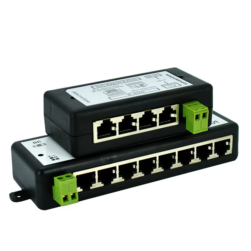Injecteur POE 4Ports 8 Ports séparateur POE pour réseau de vidéosurveillance caméra POE alimentation