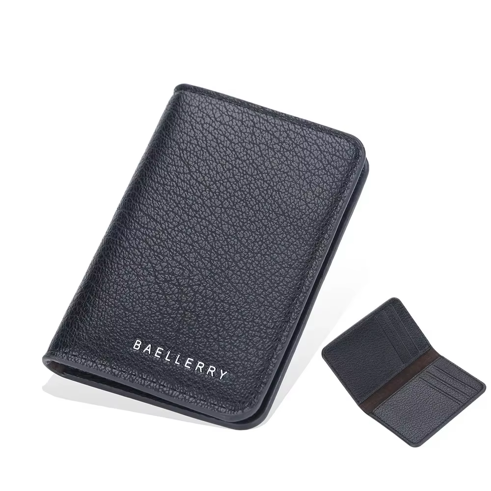 Porte-cartes en cuir minimaliste pour hommes, petit sac à main fin, doux, mince, mini carte de crédi