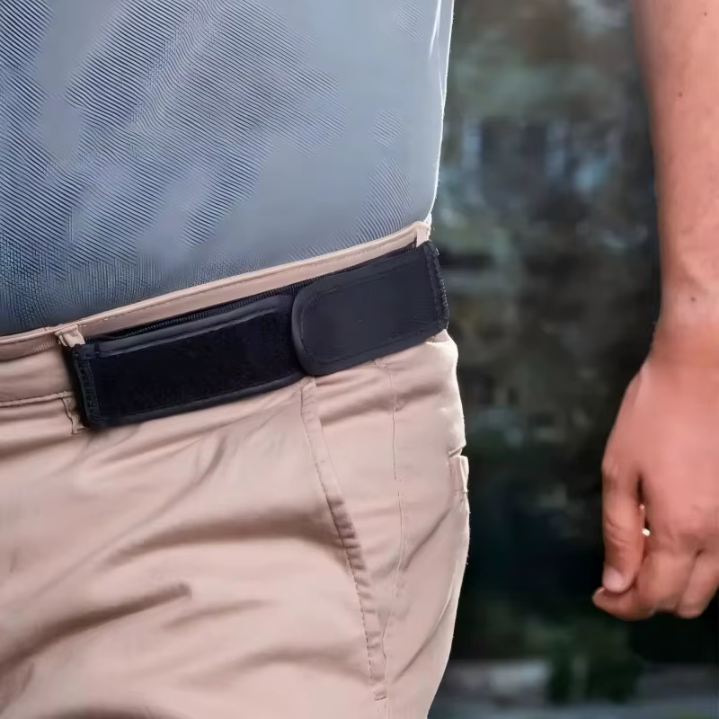 Lot de 2 ceintures élastiques sans boucle pour homme