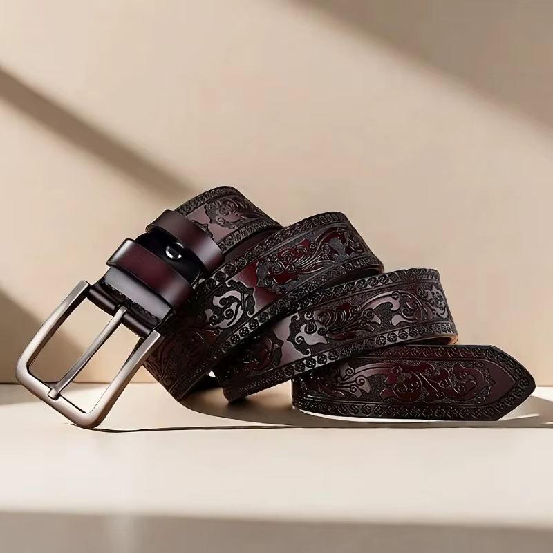 Ceinture en cuir véritable pour hommes et femmes
