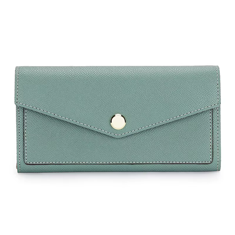 Portefeuille personnalisable en cuir véritable pour femmes
