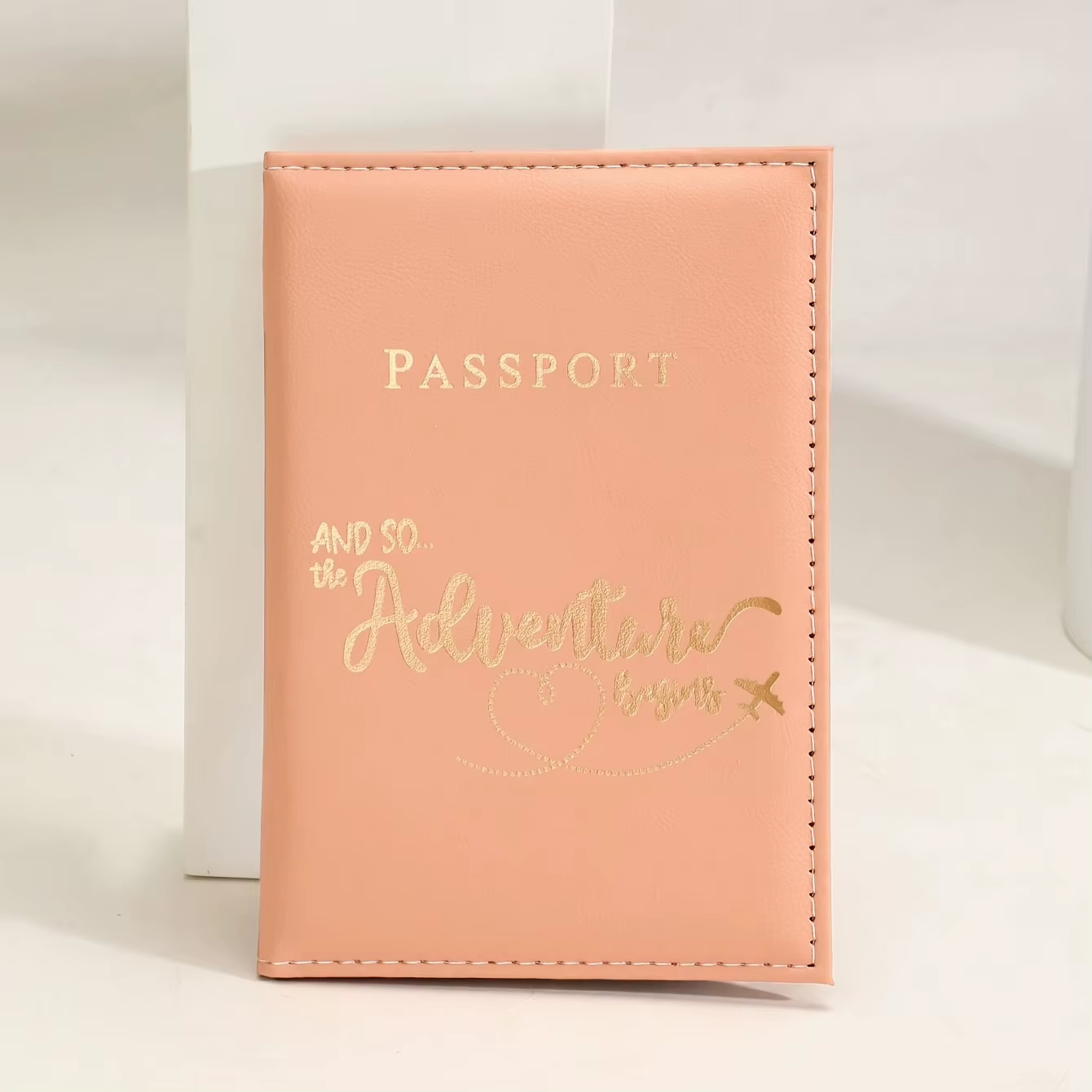 1 pièce Porte-passeport personnalisable avec lettre