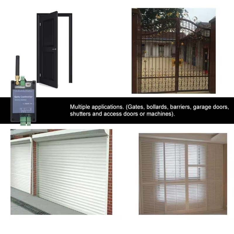 Obturateur de porte de barrière de garage, télécommande, interrupteur de citations de verrouillage électronique, appel gratuit, GAth, 101Gate, 4 pièces