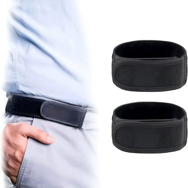 Lot de 2 ceintures élastiques sans boucle pour homme