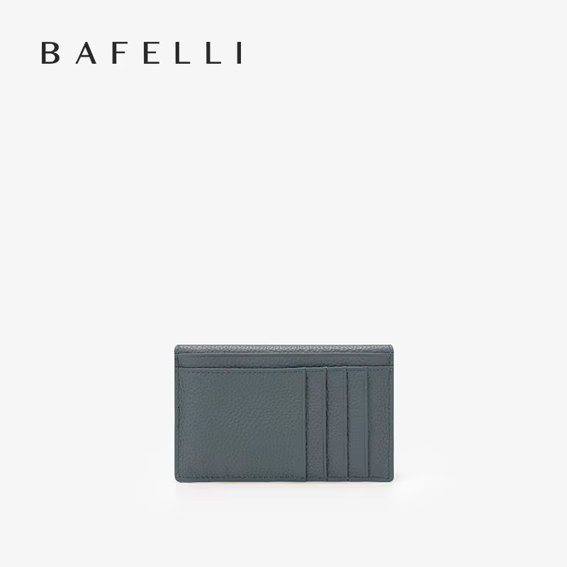 BAFELLI Designer Fentes multi-cartes Portefeuille court en cuir véritable pour femme avec rangement de factures
