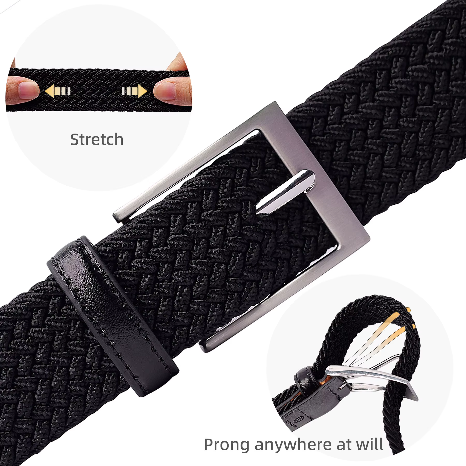 Ceinture élastique tressée
