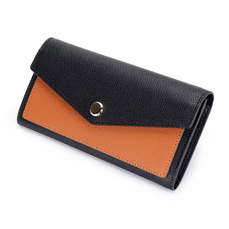 Portefeuille personnalisable en cuir véritable pour femmes