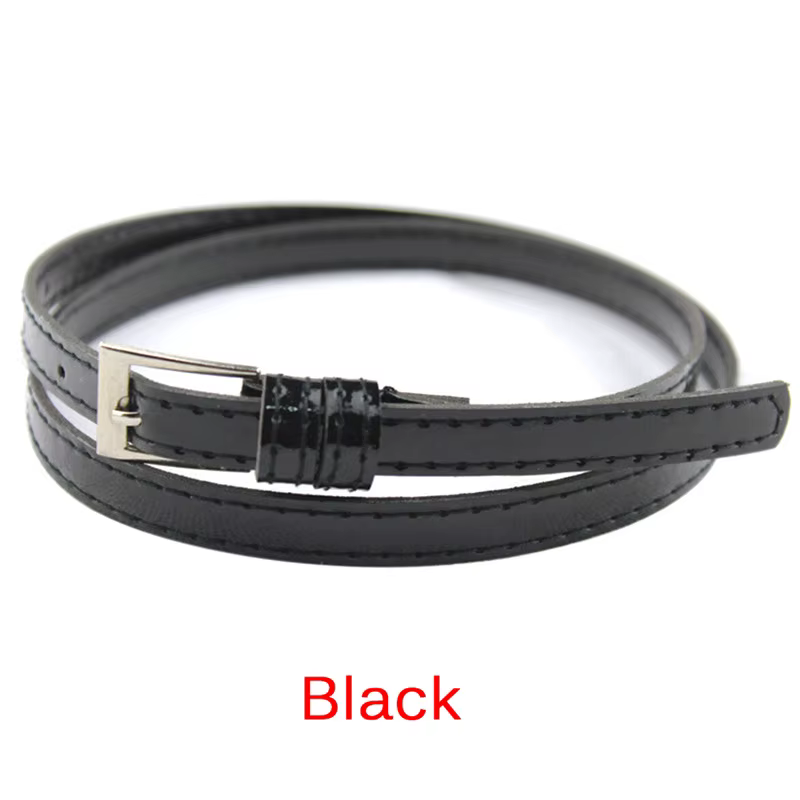 Ceinture fine en cuir pour femme