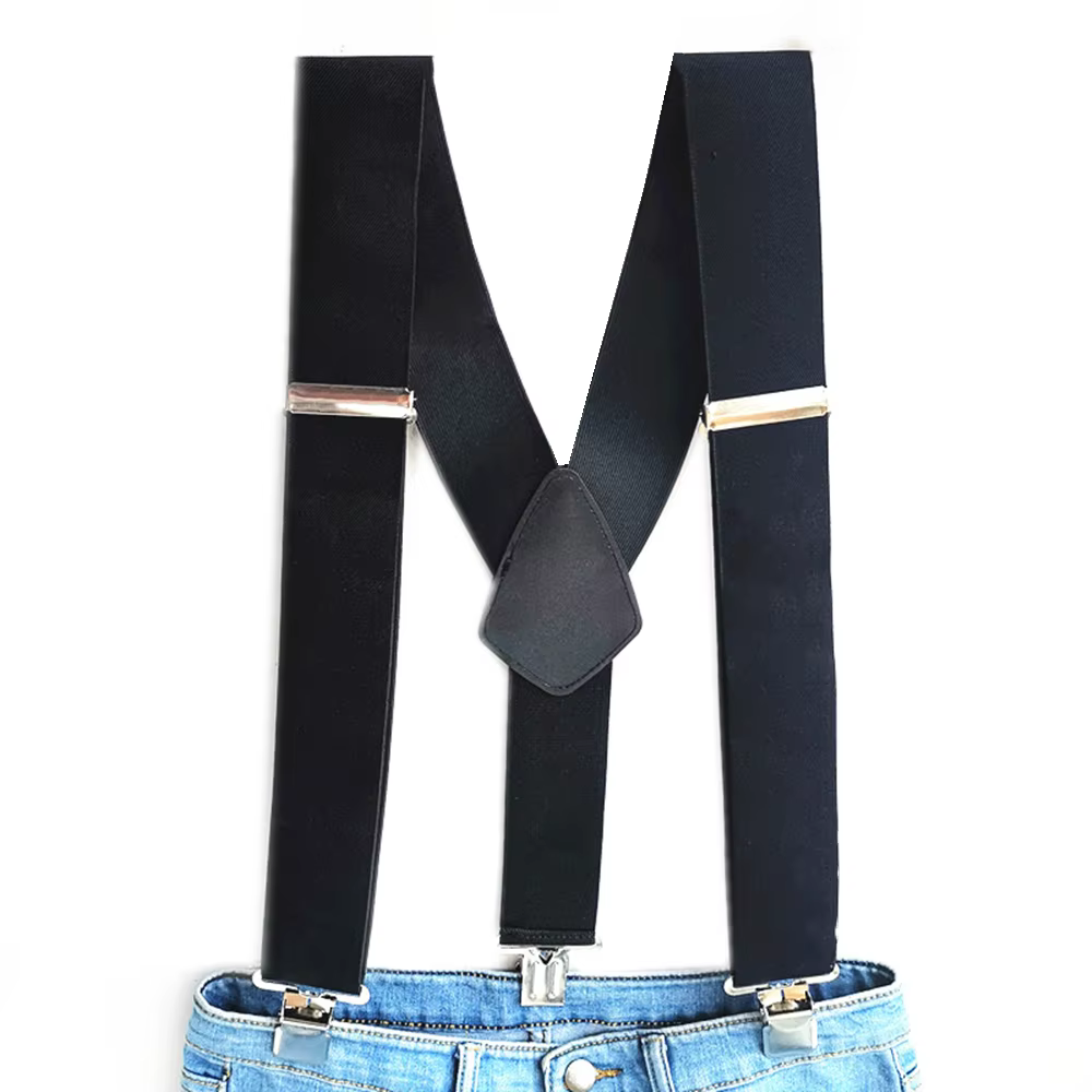 Grands Clips solides sur les bretelles pour hommes