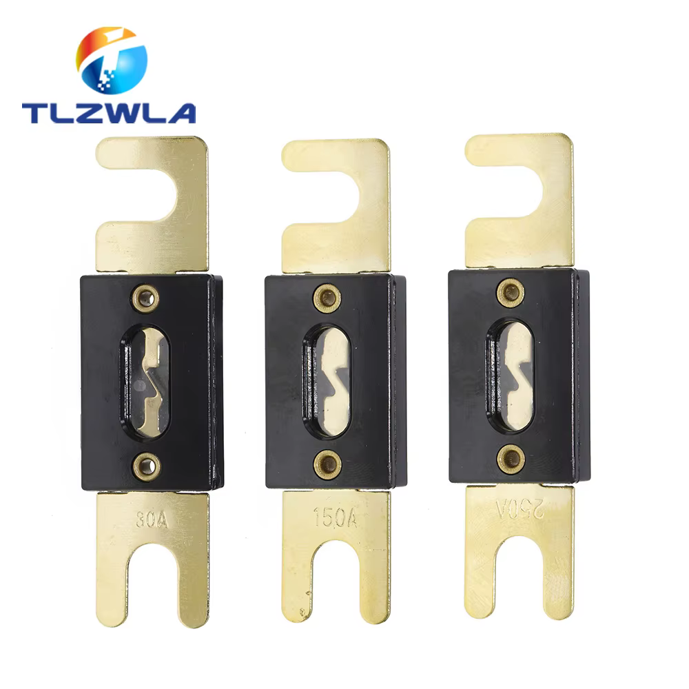 1 jeu de porte-fusibles ANL, fusible boulonné, porte-fusibles automobiles, lien Fusible avec fusible 40A 60A 80A 100A 200A 250A 300A, fusibles AMP