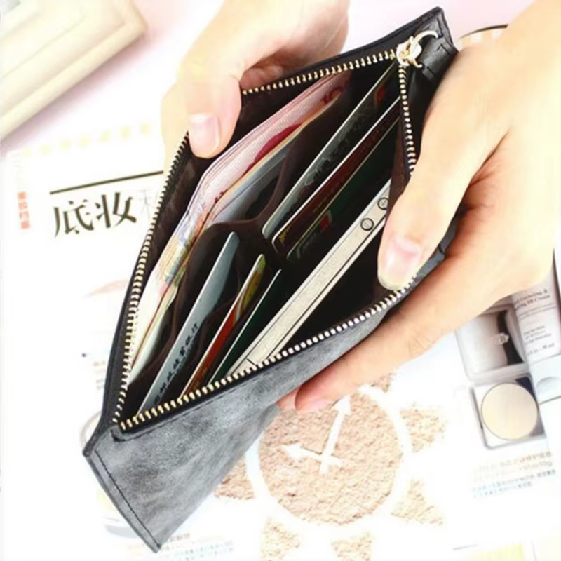 Porte-monnaie en cuir pour femmes