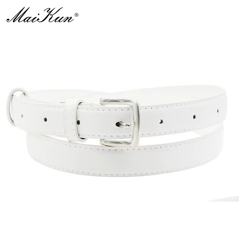 Ceinture en cuir slim pour femmes