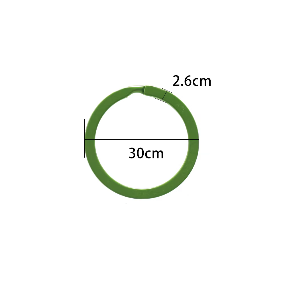 Porte-clés rond en métal de 30mm, anneaux fendus, unisexe, bijoux, fabrication d'accessoires, 10 pièces/lot