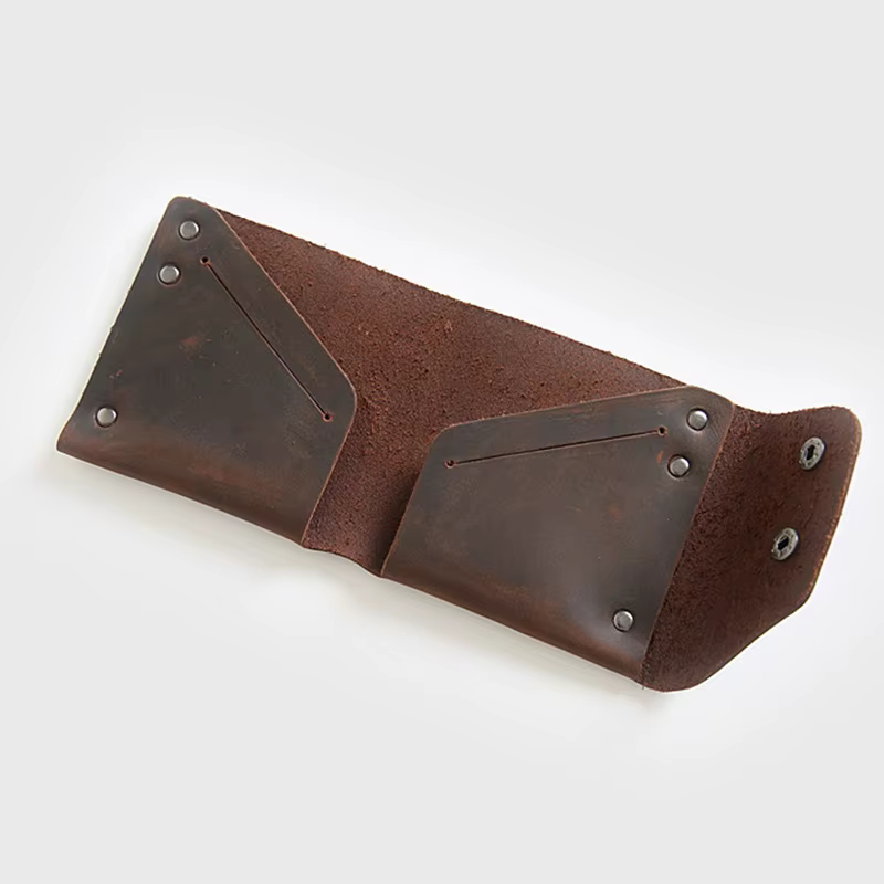 Portefeuille en cuir véritable fait à la main pour hommes